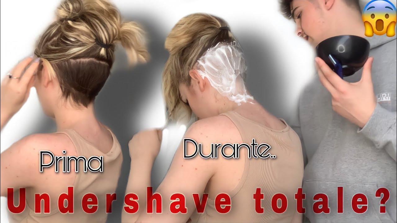 UNDERSHAVE CON LAMETTA E SCHIUMA DA BARBA