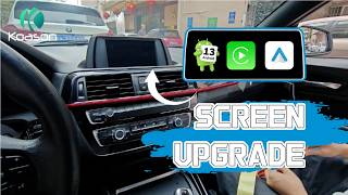 How to Install 12.3inch Big Screen on BMW 1/2 series F20 F21 F22 | Apple CarPlay Display Upgrade
