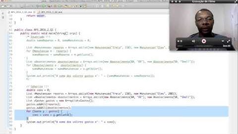 Comentários sobrea AP3 de POO - 2016.2
