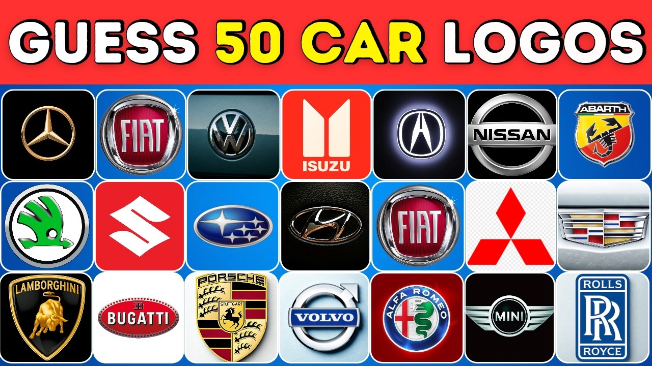 Can You Guess 50 Car Brands by Their Logo? | Ultimate Car Logo Quiz