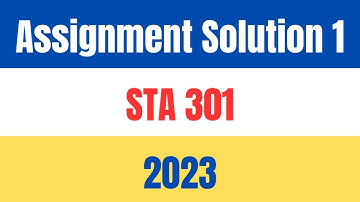 STA 301 correct assignment Solution 2023 with vulearningpoint