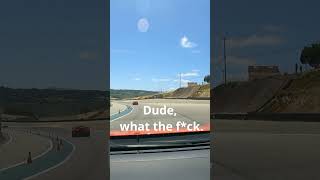 Stepdad's first time riding passenger in my car...and on track lol Part 1