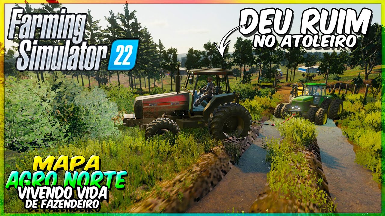 ✔VIVENDO VIDA DE FAZENDEIRO👉No Farming Simulator 22 ✔Mapa Agro Norte🚜