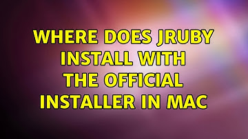 Where does jruby install with the official installer in mac