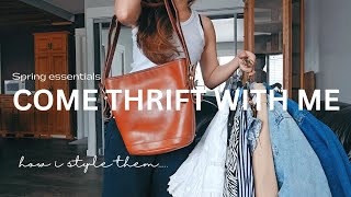 COME THRIFT with ME | Spring essentials | How i style them