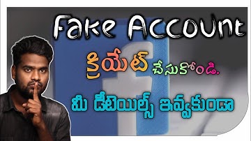 How To Create Fake Facebook Account In Telugu 2023 | Create Fb without giving your details