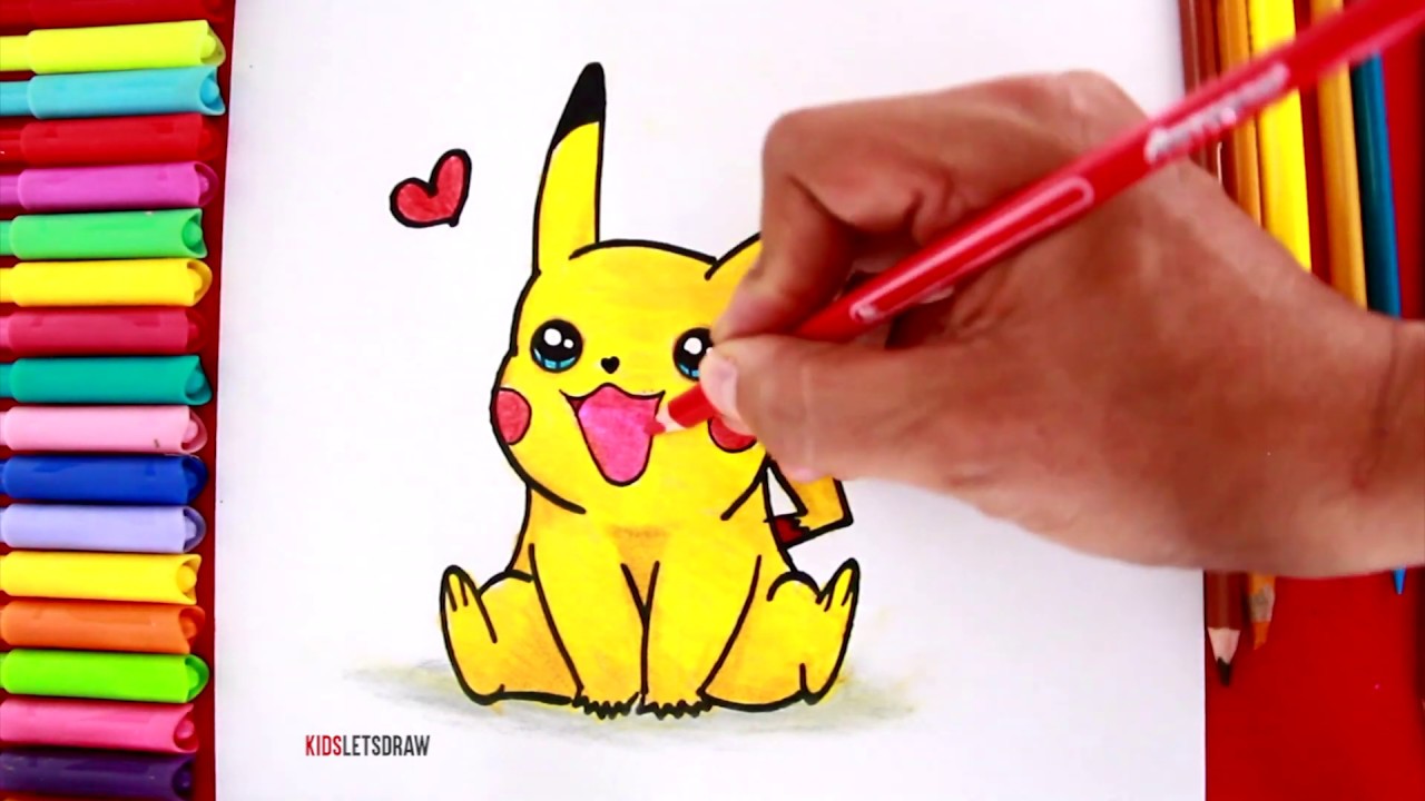 Aprende A Dibujar Y Pintar A Pikachu Youtube