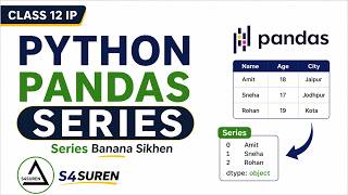 Pandas Series in Python | All Creation Methods + Attributes + Accessing Elements | Class 12 IP