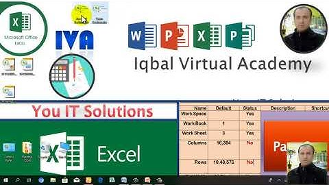 MS EXCEL WORKSPACE by Javed Iqbal / Iqbal Virtual Academy