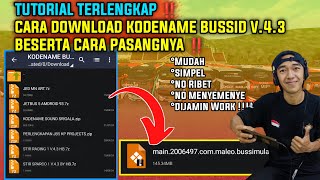 TERLENGKAP ‼️ TUTORIAL CARA PASANG DAN DOWNLOAD KODENAME BUSSID V.4.3
