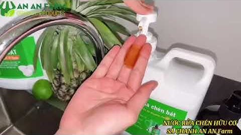 Nước rửa chén bát hữu cơ sả chanh AN AN FARM