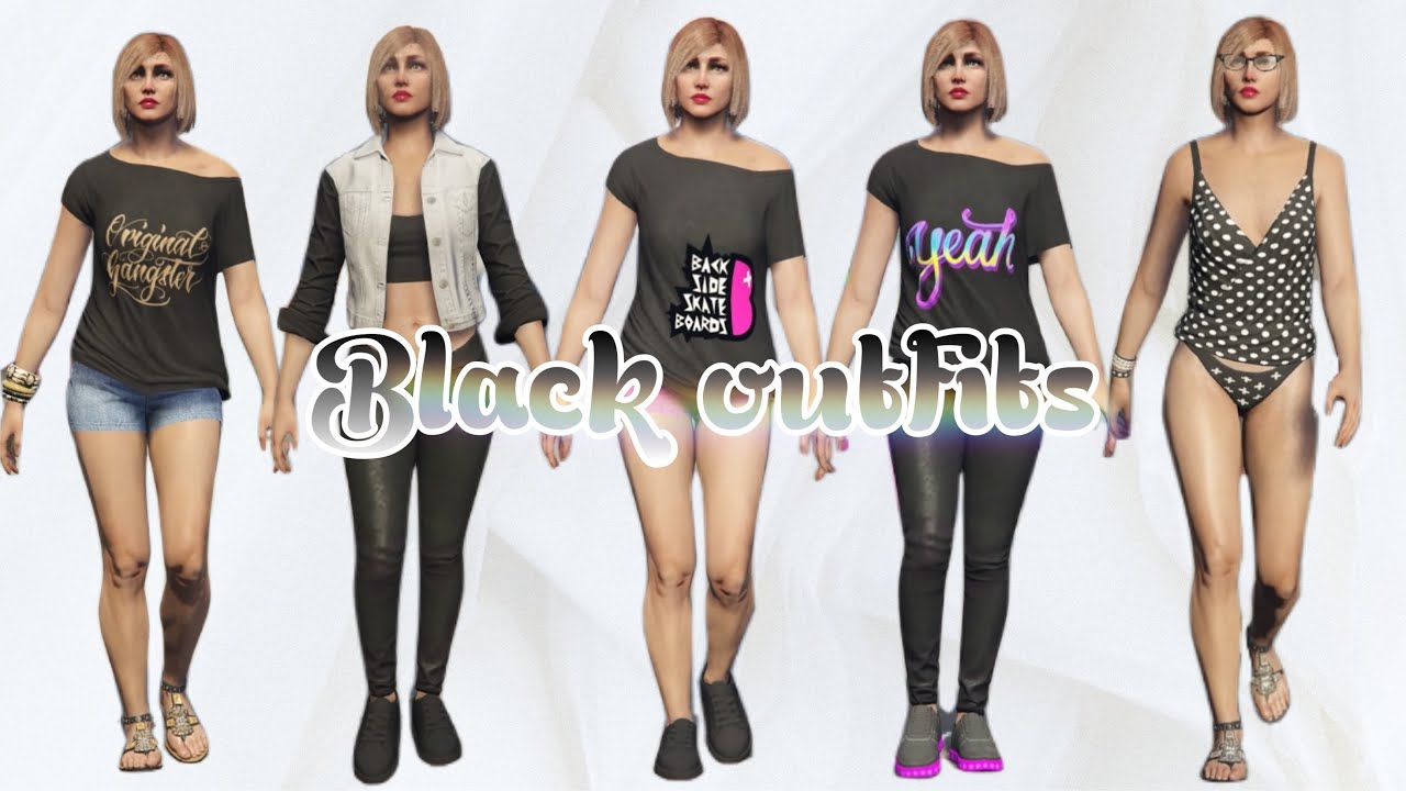 ♡GTA 5 16 Black Female Outfits♡ - YouTube