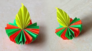 How to make paper Diya for school competition || Easy paper diya making idea || krafty canvas