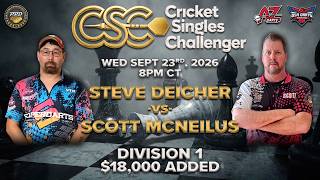 Steve Deicher vs Scott Mcneilus | Season 11 | CSC | Cricket Singles Challenger Series