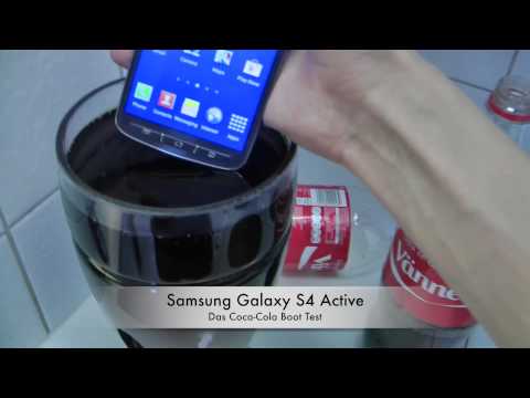 Samsung Galaxy S4 Active - Das Coca-Cola Boot Test