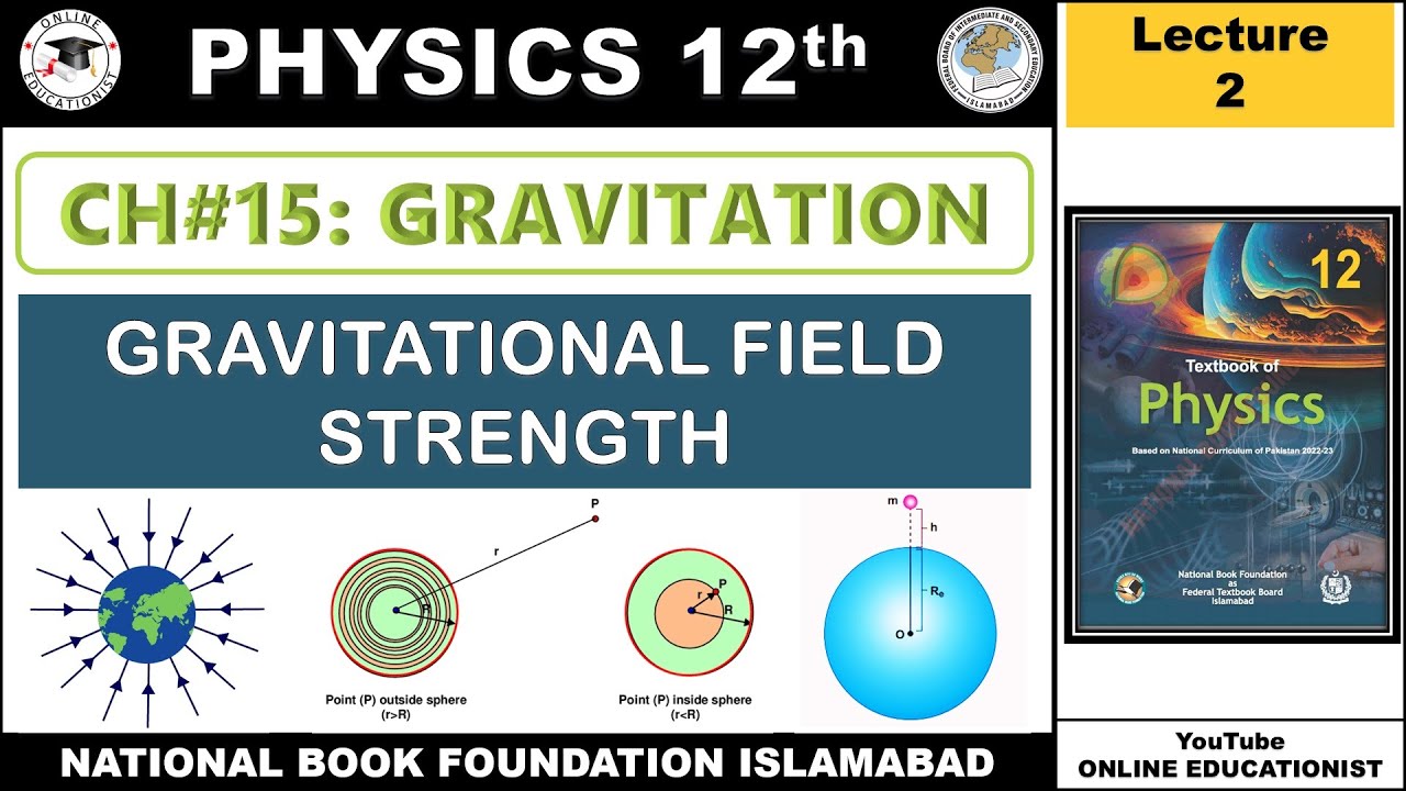 Gravitational Field Strength | Chapter 15 Gravitation | 12th Physics NBF New Book | FBISE