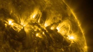 SDO - 24 Hours of AR1450 - 2012-04-07 00:00 to 2012-04-08 00:00 - AIA 171Å - HD