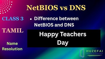 #3 Difference between NetBIOS and DNS in Tamil | #windows | Huzefa |