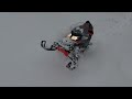 Raw Footage of a Skydio 2 Drone: Will it crash chasing a snowmobile?