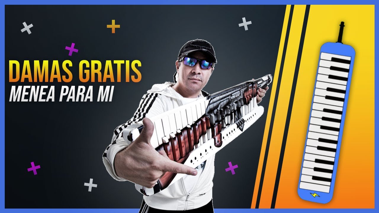 Melodica "menea para mi" 🎹 Damas Gratis 🎵 TUTORIAL con NOTAS ⚡ (cumbia
