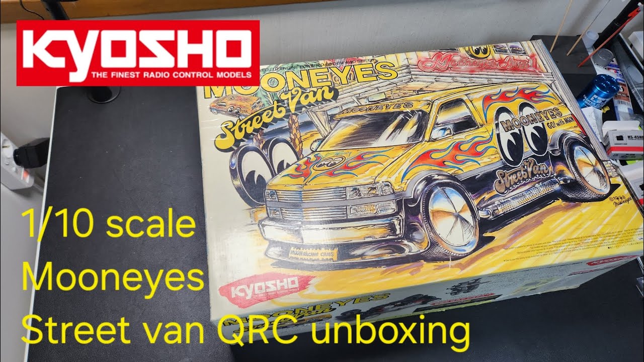 Kyosho 1/10 QRC mooneyes Street van unboxing - YouTube