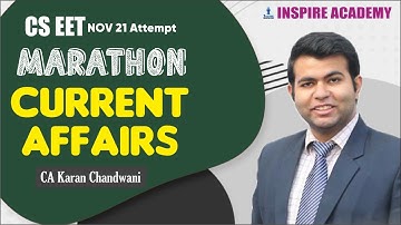 Free CSEET Current Affairs Marathon for Nov 21 Exam