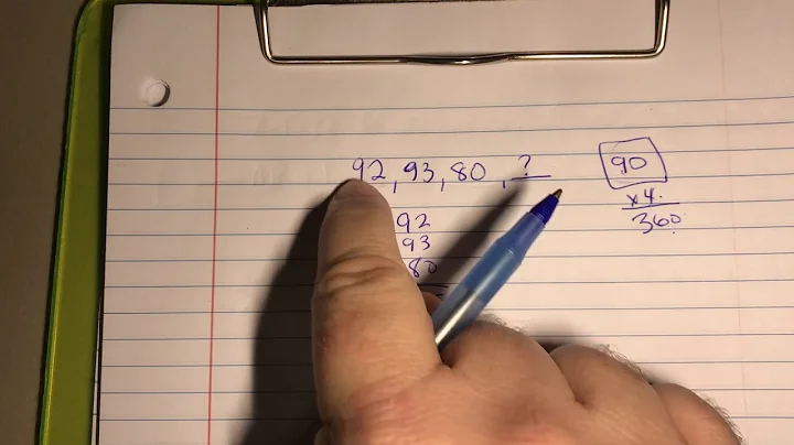 Using the MEAN to find a missing number