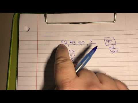 Video: Hvordan finner du det manglende tallet når du får gjennomsnittet?