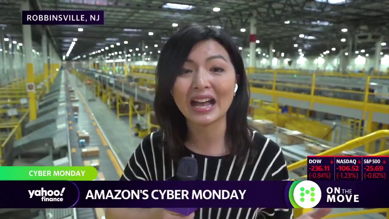 Inside an Amazon warehouse on Cyber Monday YouTube