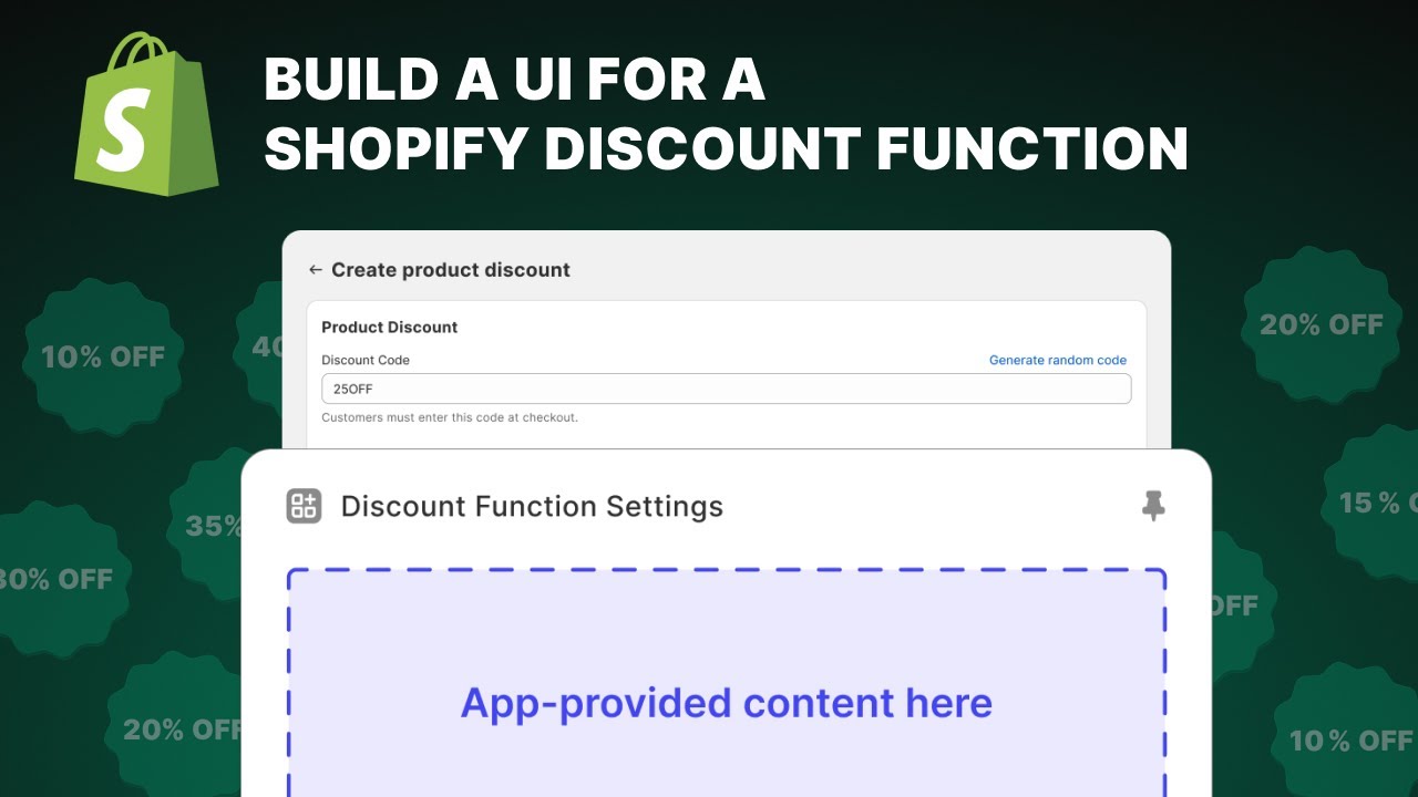 Piscout Build Tutorial Shopify Tutorial - Build a UI For Discount Shopify Functions - YouTube