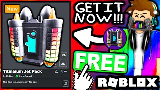 FREE ACCESSORY! HOW TO GET Titanium Jet Pack! (ROBLOX David Guetta DJ Party EVENT)