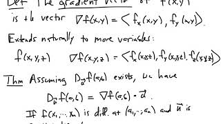 The Gradient Vector