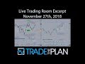 TradeThePlan | Trading Room Excerpt - 27NOV2018 (corrected)