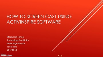 How to Record with ActivInspire