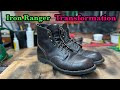 Redwing Iron Ranger Ebony Harness Leather Re-craft With Dr.sole In Jade color