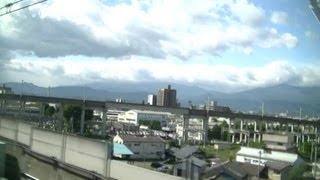 東北新幹線 E4系Maxやまびこ 車窓2 白石蔵王→福島 Double-Decker Shinkansen view