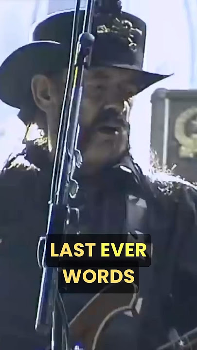 Lemmy’s FINAL WORDS from the stage #shorts #motörhead #heavymetal