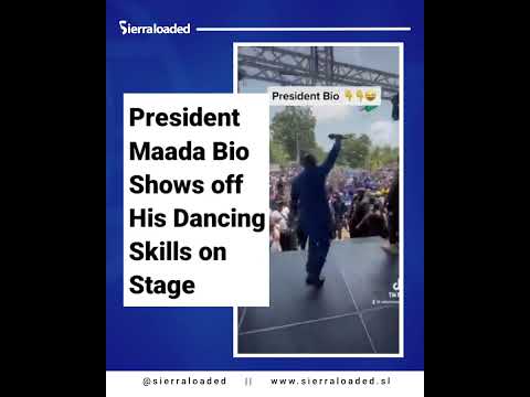 President Maada Bio Shows Off Dancing Skills