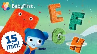 ABC - The letters E, F, G, H | Learn the Alphabet with ABC Galaxy compilation