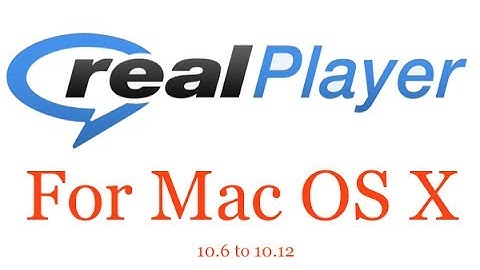 RealPlayer For Mac OSX