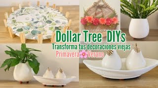 DOLLAR TREE DIYs TRANSFORMA TUS VIEJAS DECORACIONES | Ideas y manualidades para primaveraVerano.