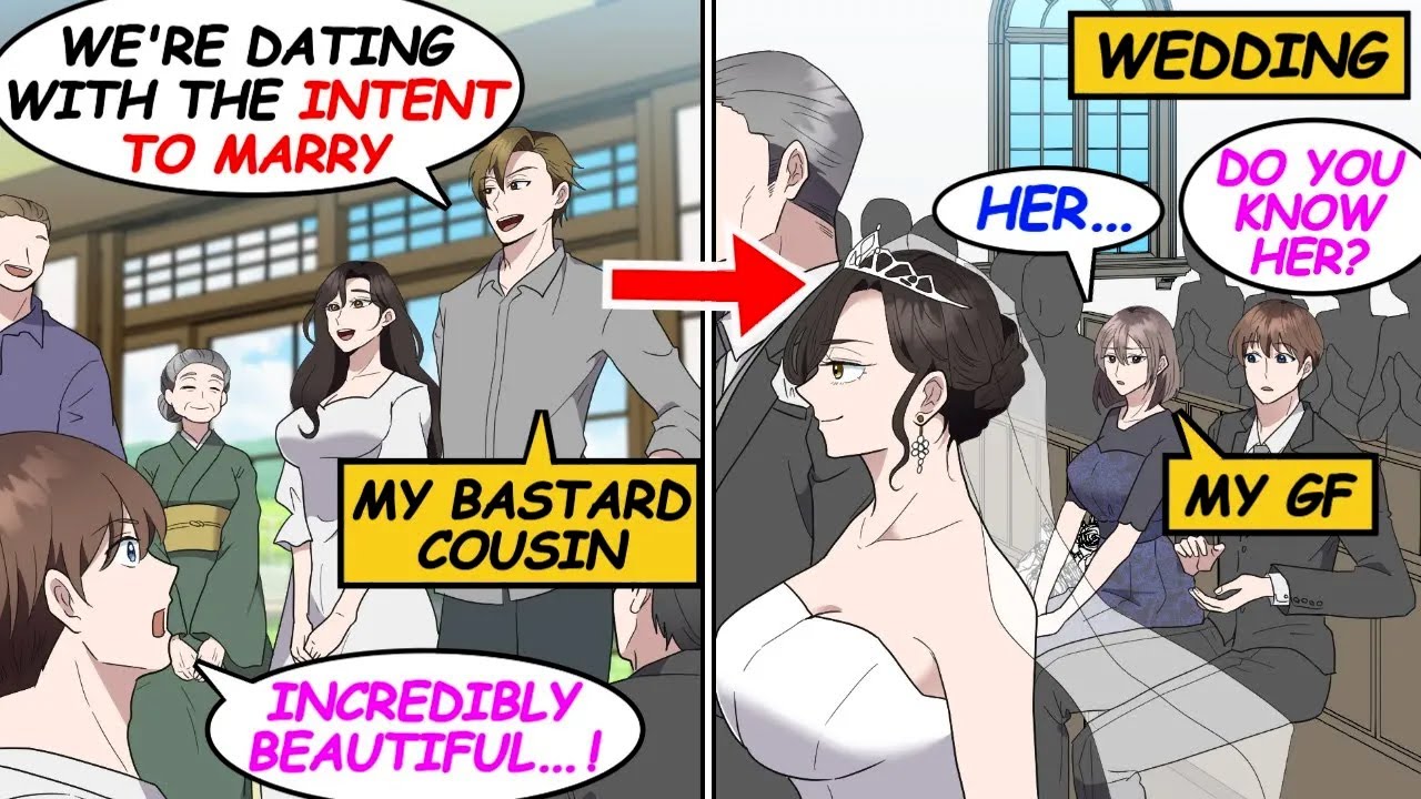 My bastard cousin brought an incredibly beautiful fiancée. But at the wedding my gf... [Manga]
