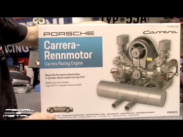 1/3 Scale PORSCHE Carrera Type 547 4-Cam Working Engine Unboxing