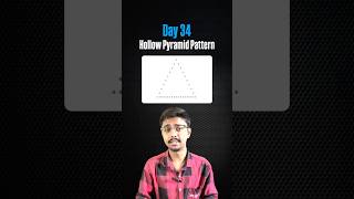 Day 34: Hollow Pyramid Pattern in Java ⛰️ | Learn Java in Marathi | Pattern Programs Explained 🚀