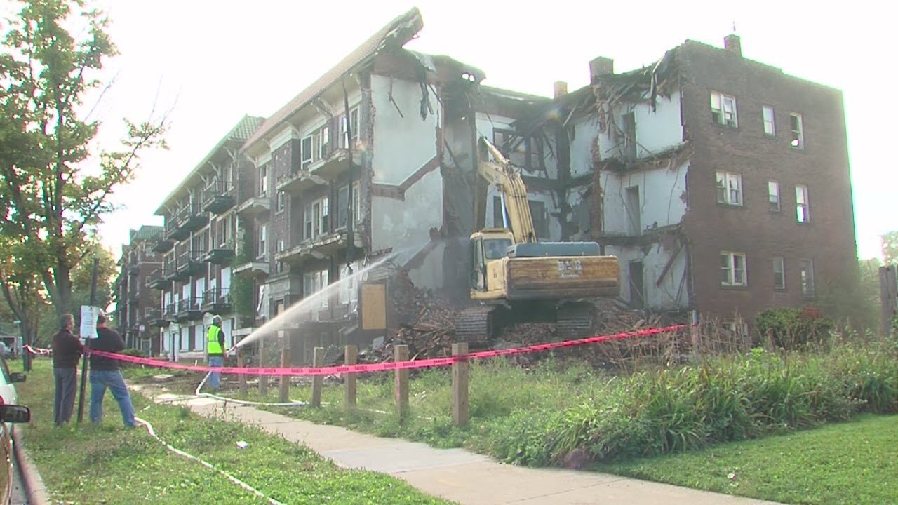 East Cleveland takes down vacant homes YouTube