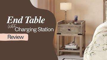YITAHOME End Table with Charging Station  Review