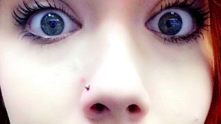 Getting My Nose Pierced | VLOG @lizzietupman