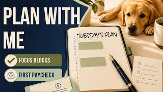 Information Plan With Me Tuesday: Freelancer Life, Time Blocking & Getting Paid! 📓✏️ Update
