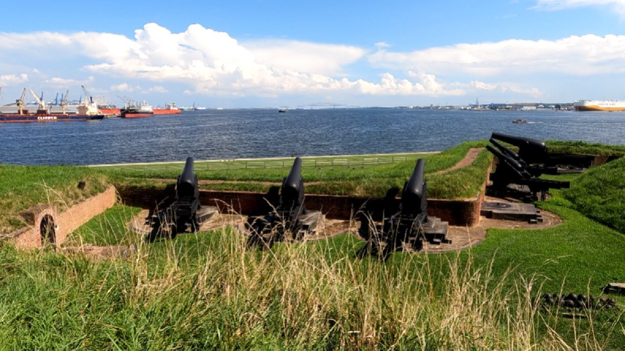 ⁴ᴷ⁶⁰ Walking Baltimore, MD: Tour of Fort McHenry National Monument and Historic Shrine