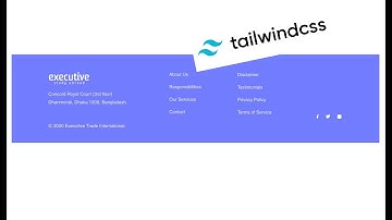 Tailwind CSS - Footer Component